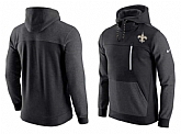Men's New Orleans Saints Nike AV15 Fleece Pullover Hoodie Black FengYun,baseball caps,new era cap wholesale,wholesale hats